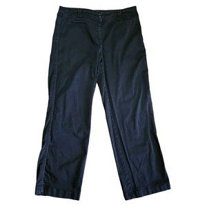 Charter Club Pants Womens Size 8 Solid All Black Allison Fit Full Length